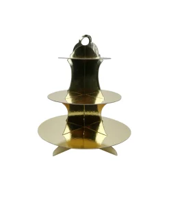 Gold 3 Tier Cupcake Stand