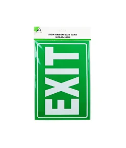 Green Exit Ight Sign 20x30cm