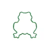 Green Frog Cookie Cutter 7.5cm