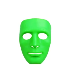 Green Full Face Plastic Mask