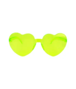 Green Heart Shape Glasses