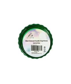 Green Mini Colored Glass Candle Cup 5.5 x 3.7cm 1pc