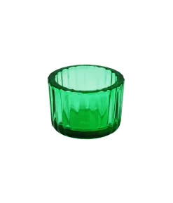 Green Mini Colored Glass Candle Cup 5.5 x 3.7cm 1pc