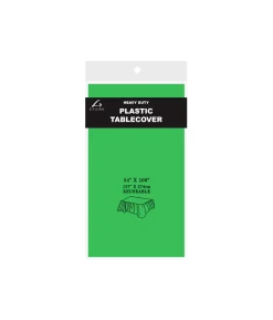 Green Plastic Tablecover 137x274cm