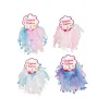 Hair Elastic With Organza Assorted 2pk