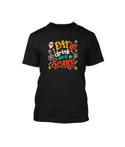 Halloween Design Black T Shirt