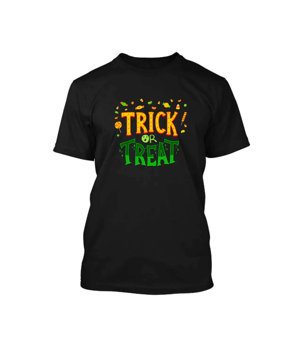 Halloween Design Black T Shirt