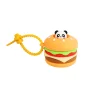 Hamburger With Popup Panda Keychain