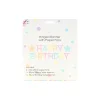Happy Birthday Banner With Paper Fans