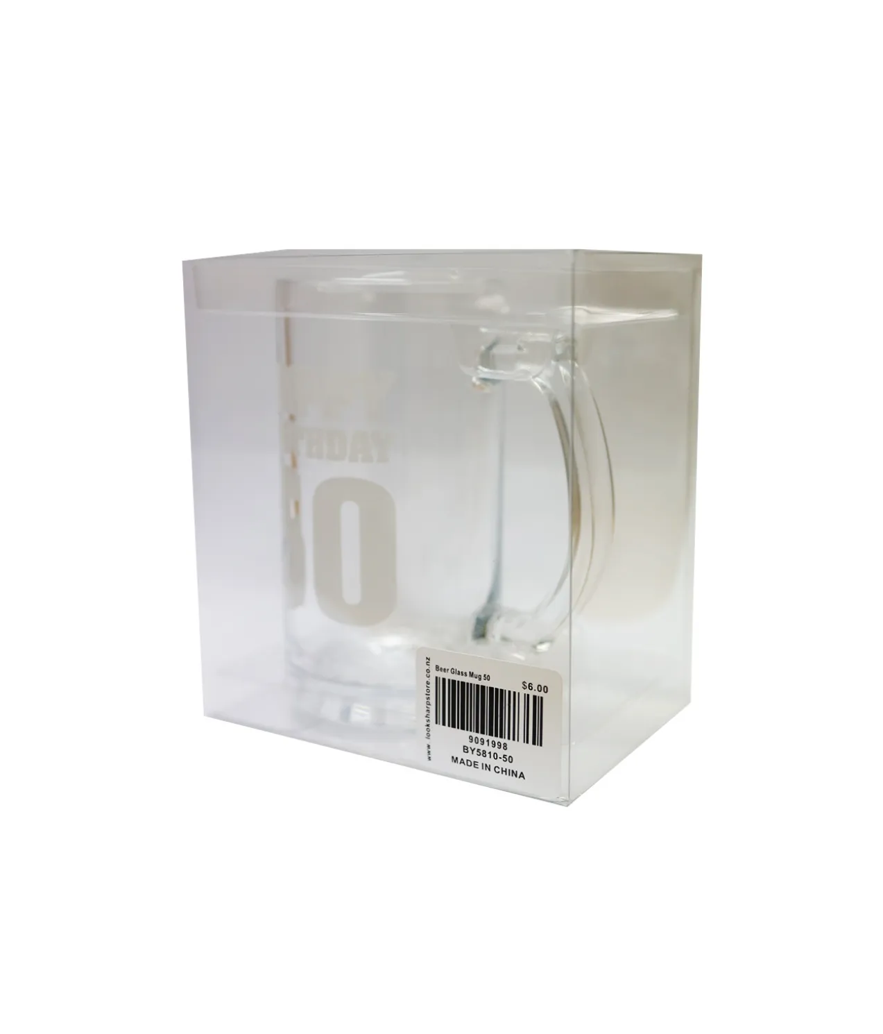 Happy Birthday 50 Beer Glass Mug