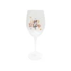 Happy Birthday Clear Stem Wine Glass