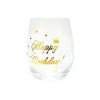 Happy Birthday Stemless Wine Glass
