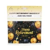 Happy Retirement Backdrop 100x150cm
