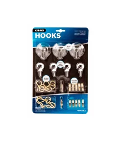 Hardware Mixed Hooks 43pk
