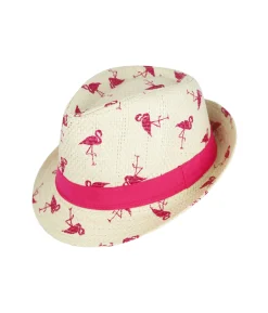 Hawaiian Flamingo Fedora Hat
