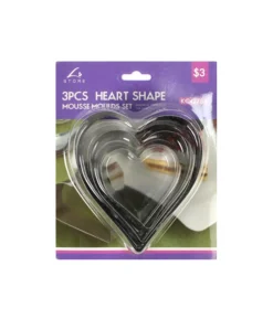 Heart Shape Mousse Mould 3pcs