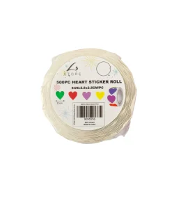 Heart Sticker Roll 2.5×2.5cm 500pc