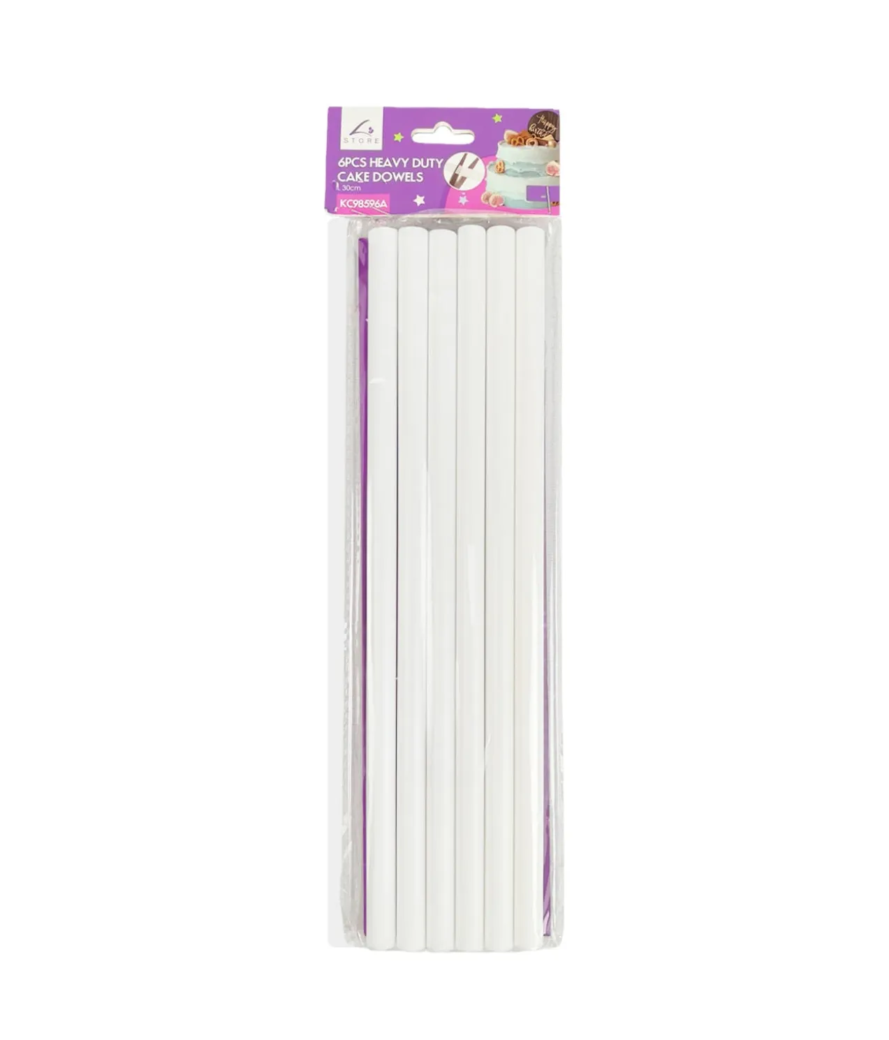 Heavy Duty Cake Dowels 6pc