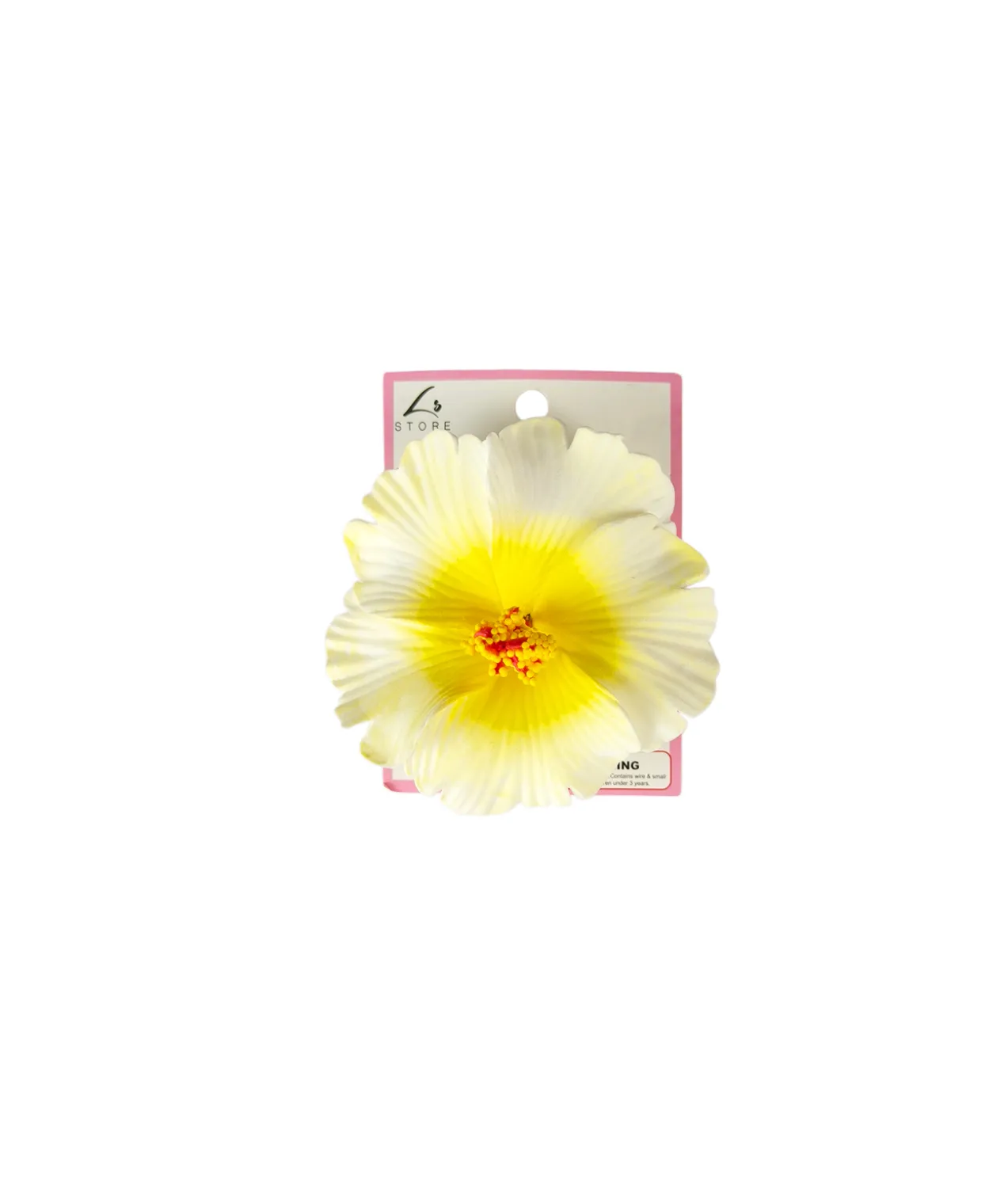 Hibiscus Flower Hairclip Assorted 10cm