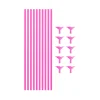 Hot Pink Balloon Stick & Cup Set 12pk