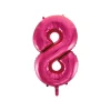 Hot Pink Foil Number Balloon 8
