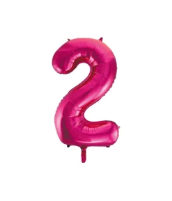 Hot Pink Foil Number Balloon 2