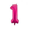 Hot Pink Foil Number Balloon 1
