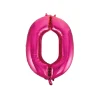 Hot Pink Foil Number Balloon 0