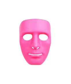 Hot Pink Full Face Plastic Mask