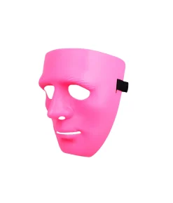 Hot Pink Full Face Plastic Mask