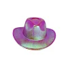 Hot Pink Iridescent Cowboy Hat