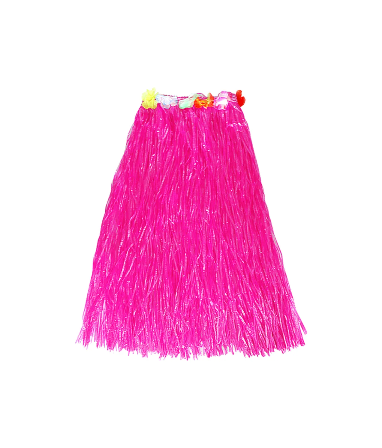 Hot Pink Long Hula Skirt 80cm