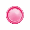 Hot Pink Paper Plates 12x9in
