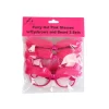 Hot Pink Party Glasses with Eyebrows and Beard 3 Sets 15 x 5.5cm