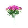 Hot Pink Rose Bush 18 Head 47cm