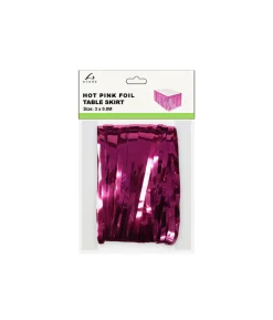 Hot Pink Table Skirt 3×0.8m