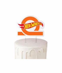 Hot Wheels Acrylic Cake Topper 15cm x 17.3cm