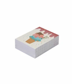 Ice Cream Note Pad 60 Sheets 4Pc 6.5×9.5cm