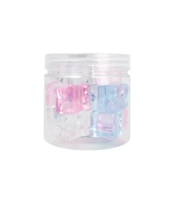 Ice Cube Plastic Gems 1.8cm 16pc
