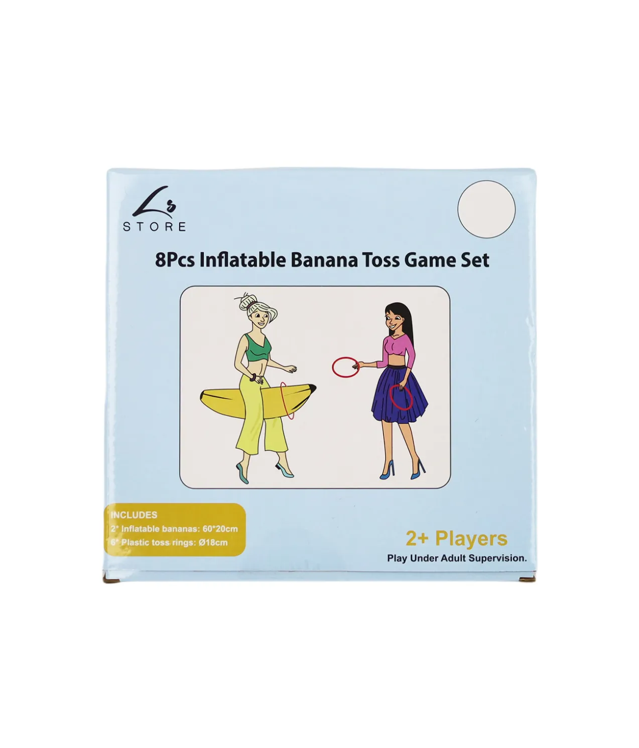 Inflatable Banana Toss Game Set 8pc
