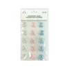 Iridescent Bear Rhinestone Stickers 15pc