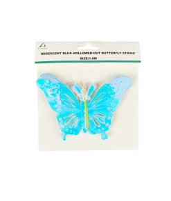Iridescent Blue Hollowed-out Butterfly String 1.8m