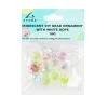 Iridescent Diamond DIY Bead Ornament With White Rope 30g