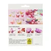 Iridescent 3D Paper Butterfly with Glue 12pc