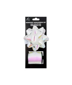 Iridescent Gift Bow & Ribbon Set