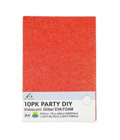 Iridescent Glitter EVA MIX A4 10pk
