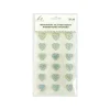 Iridescent Glitter Heart Rhinestone Stickers