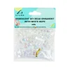 Iridescent Heart DIY Bead Ornament With White Rope 30g