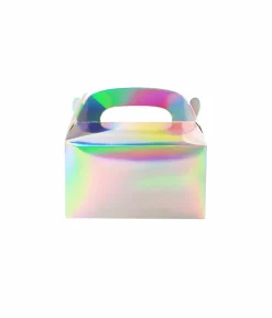 Iridescent Paper Treat Box 6pc (Side Seal)