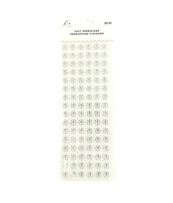 Iridescent Rhinestones Stickers 96pc